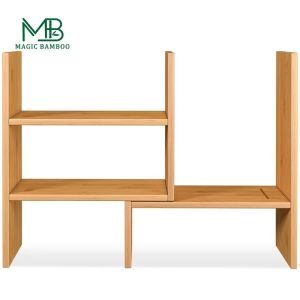 Buy cheap Adjustable Desktop Bamboo Display Shelf Rack Multipurpose from wholesalers