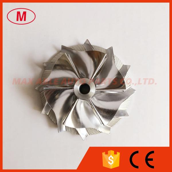 Quality RHF5 39.20/52.50mm 6+6blades high performance Turbocharger milling/aluminum 2618/billet compressor wheel for sale