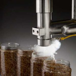 Buy cheap Aluminum Can Beer 380mm Liquid Nitrogen Dosing Machine from wholesalers