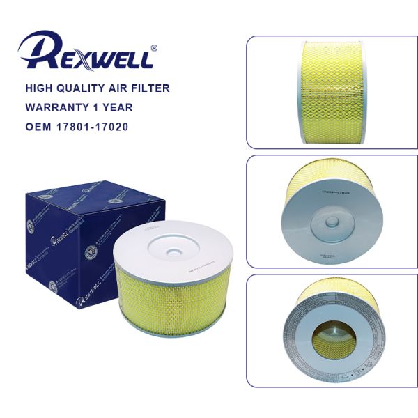 Quality 17801-17020 17801-17010 Auto Air Filter For Toyota Land Cruiser 100 1998-2007 HDJ100 UZJ100 FZJ100 for sale