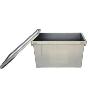 Buy cheap Collapsible Stackable Plastic Milk Crates Reusable Moving Boxes With Lids Injection from wholesalers