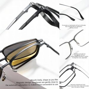 Buy cheap Driving Polarized Night Vision Magnetic Clip On Glasses ZTO 9909 from wholesalers