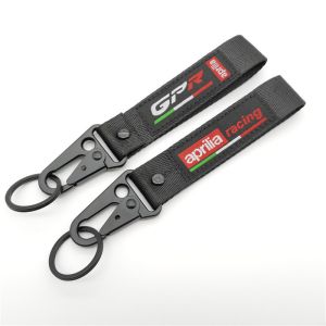 Buy cheap Customizable Aprilia Racing Keychain - Durable Textile Strap with Reinforced Metal Hook for Motorcycle Enthusiasts from wholesalers