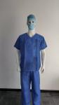 Buy cheap Non woven hospital patient gown uniform V neck short sleeve medical surgical doctor nurse disposable uniform from wholesalers