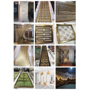 Buy cheap Rose Gold White Crystal 304 Stainless Steel Partition For Restaurant Decoration With Light from wholesalers