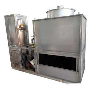 Closed type water cooling tower for induction heating machine cooling
