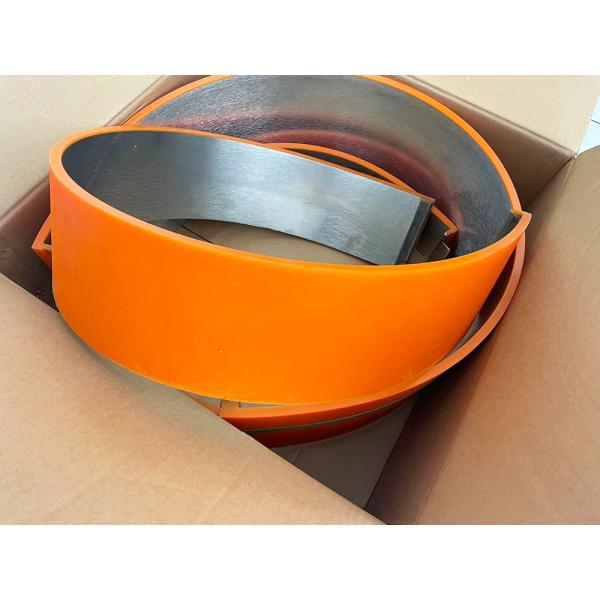 Buy cheap Polyurethane Material Orange Rotary Die Cut Anvil Covers Anti Scratches from wholesalers