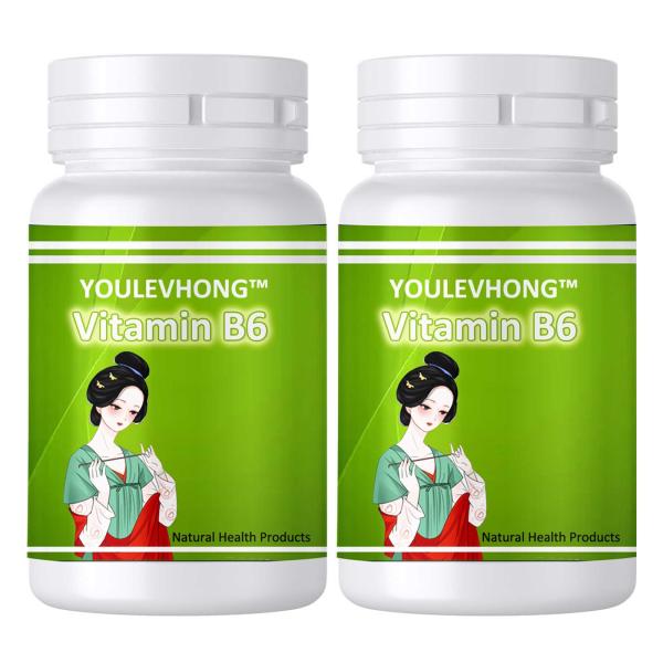 United States Made Essential Vitamin B6 Supplement with 60 Tablets GMP Compliant