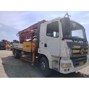 Buy cheap 25m Truck Concrete Pump Mounted Beton Pump Placing Boom with Feeding Height 1400mm from wholesalers