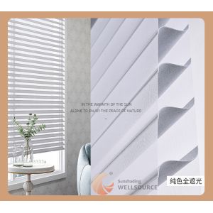 WELLSOURCE Manual 2"Shangri-la shades Non Blackout Light Filtering for Home,