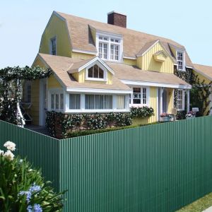 Buy cheap Durable Easy To Install PVC Bamboo Garden Fence from wholesalers