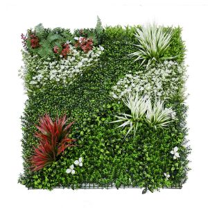 Custom Artificial Plant Boxwood Hedge Wall 2*25 Home Decor Flower Panel