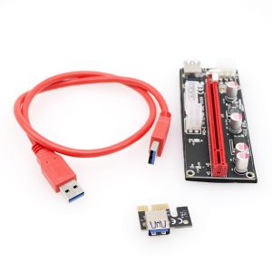 Buy cheap Riser 009s PCI-E Express Cable 1X TO 16X Graphics Extension Powered Riser Adapter Card 60cm USB 3.0 Cable from wholesalers