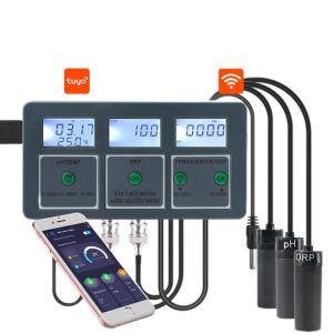 Buy cheap 8-in-1 Smart WiFi Water Quality Tester Remote Monitoring Ideal for Aquariums, Pools, Labs, and Drinking Water from wholesalers
