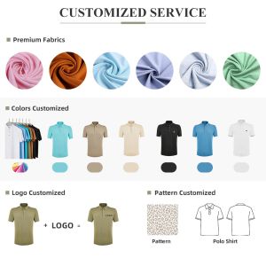 100% Cotton Men's Fashion Printed Polo T Shirt with Dynamic Design and Needle