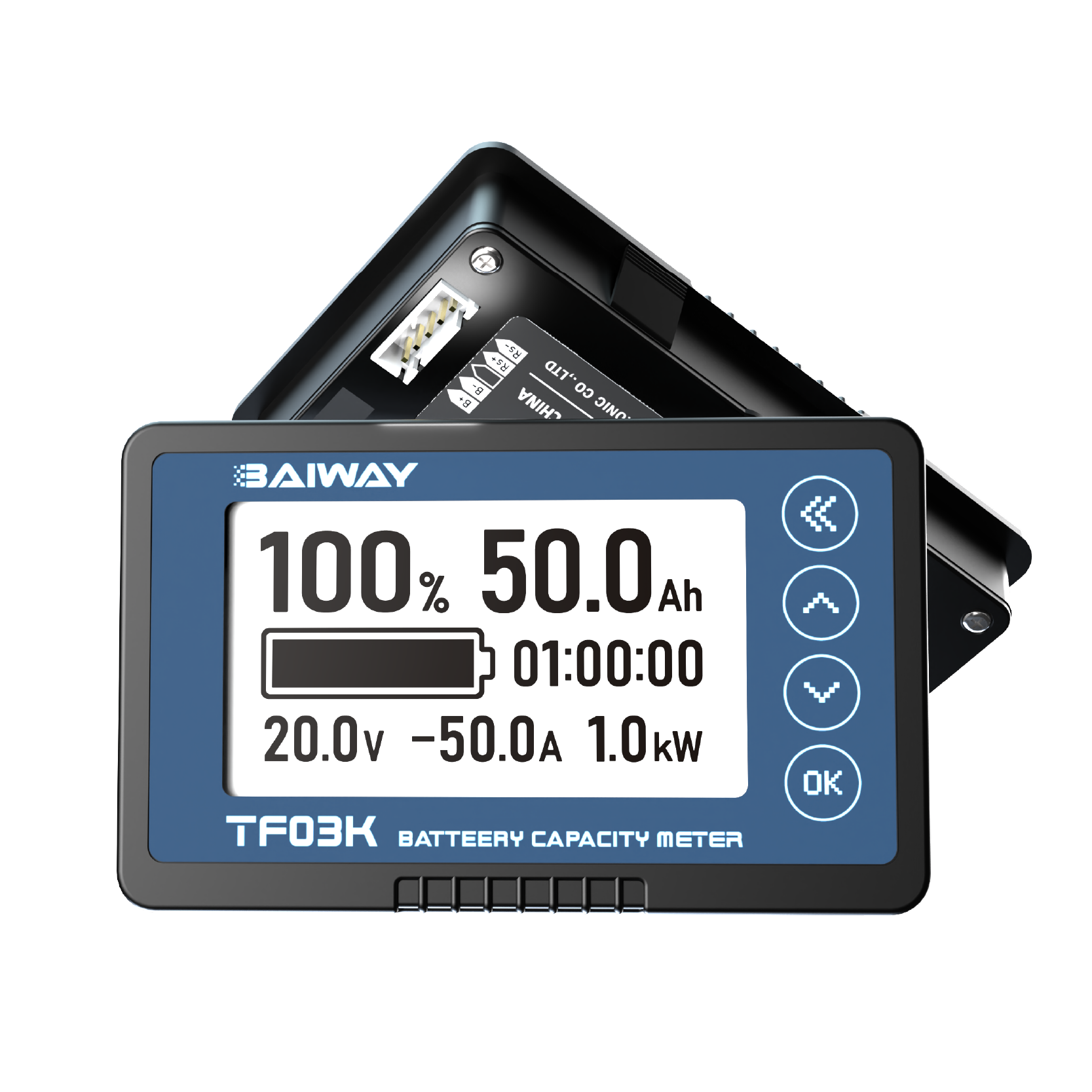 Buy cheap TF03K 2.8 Inch RV Battery Monitor 8-120V 0-750A All On One Screen RV Battery Indicator from wholesalers