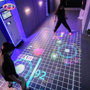 China Multi Scenario Mobile Interactive Floor Projection Game Various Applications on sale