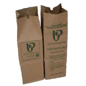 Buy cheap Recyclable Eco Friendly Lawn Paper Bags For Garden Collecting from wholesalers