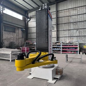Buy cheap Small Robot Palletizer Automatic Column Type Palletizer Machine Carton Box Stacking Depalletizer Robot Single Column Robot Palletizer Arm Low Level from wholesalers