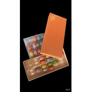 Snap-On Closure Type Plastic Macaron Packaging Pack Of 10 for Safe Transportatio