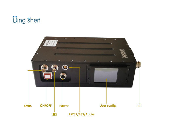 512Kbps-16Mbps COFDM Wireless Transmitter , Long Range Hd Video Transmitter