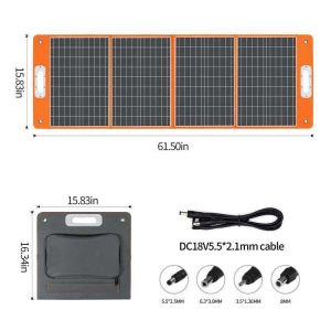 100W 200W 300W Portable Foldable Solar Panel Charger for Portable Power Station