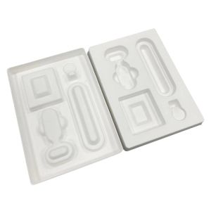 Buy cheap Disposable Wet Press Pulp Tray , Recycled Bagasse Custom Molded Pulp from wholesalers