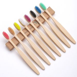 Buy cheap Biodegradable Natural Bamboo Toothbrush Bamboo Charcoal Soft Toothbrush from wholesalers