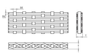 Buy cheap Twill Dutch Weave Brass Wire Cloth, 10-119um Aperture, 0.1-1.2mm Thickness from wholesalers