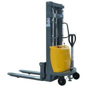 CE approved1.5 T semi-electric straddle type electric pallet stacker
