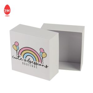 Buy cheap Embossing  White Cardboard Gift Packaging Box With Matte Laminated from wholesalers