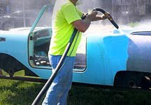 Portable Dustless Sandblasting Machine Surface Interior Coating Removal