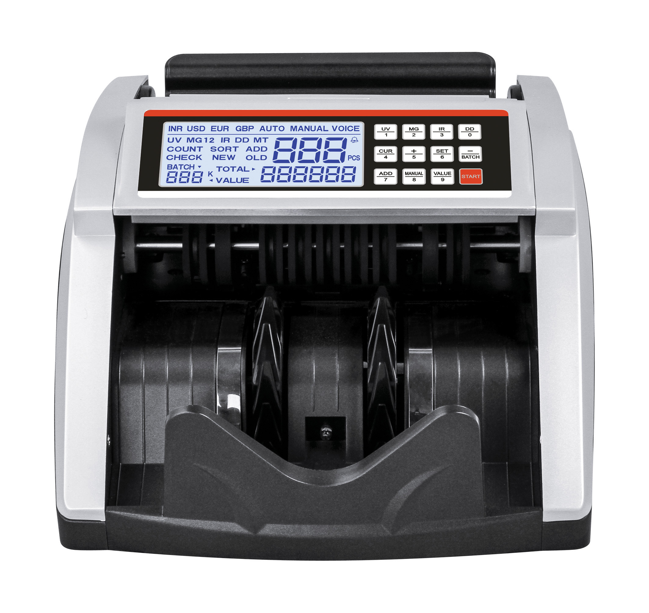 Buy cheap CHEAP BILL COUNTER for Bangladesh Money Counting machine with MG IR UV LCD SCREEN HEAVY DUTY COUNTING MACHINE from wholesalers
