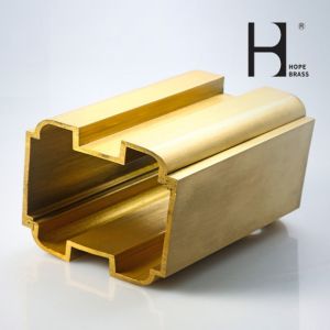 Golden Copper Rustless Brass Hand Rails SGS approved For Home Stairs