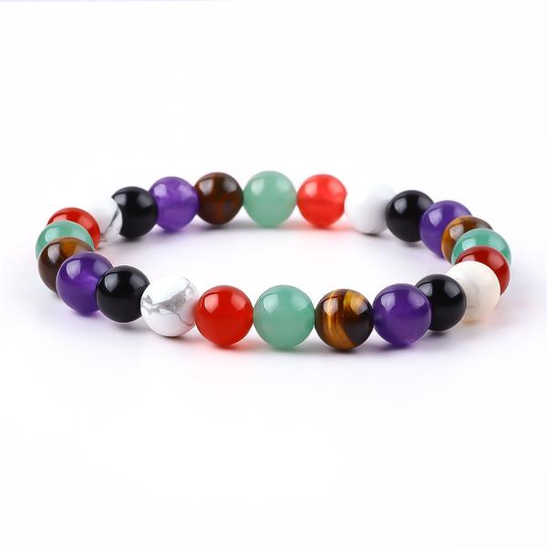 Buy cheap Handmade Elastic Crystal Gemstone Bead Anxiety Healing Bracelet from wholesalers