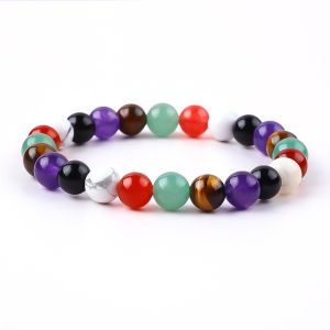 Buy cheap Handmade Elastic Crystal Gemstone Bead Anxiety Healing Bracelet from wholesalers