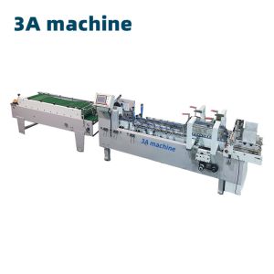4.5KW Automatic Corrugated Carton Folder Gluer for French Fries Box Packaging