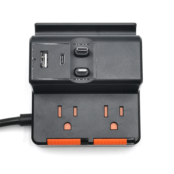 Buy cheap 2 outlet Power Socket 1.5FT Cord, USB Surge Protector, Power Charge for Apple Iphone, Ipad, Ibook from wholesalers