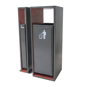 Buy cheap Sustainable Rectangular Steel 50L Park Dustbin from wholesalers