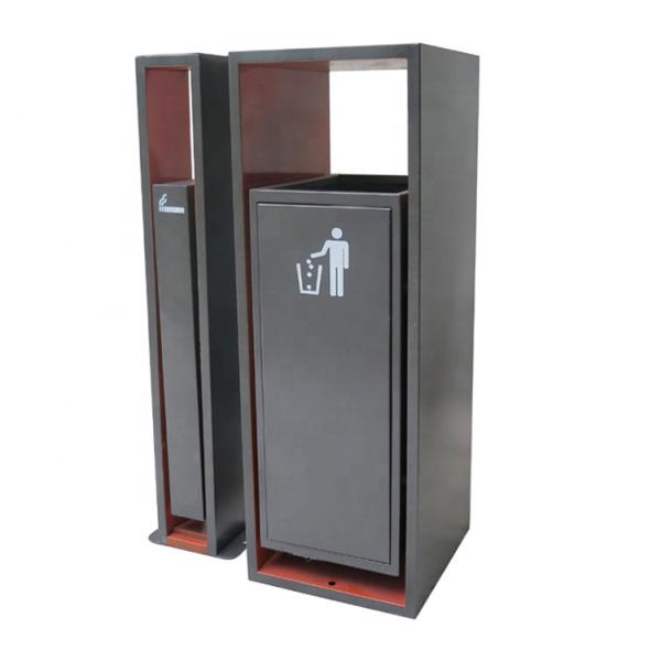Buy cheap Sustainable Rectangular Steel 50L Park Dustbin from wholesalers
