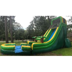 Buy cheap Tarpaulin Inflatable Pvc Palm Tree Screamer Water Slide from wholesalers