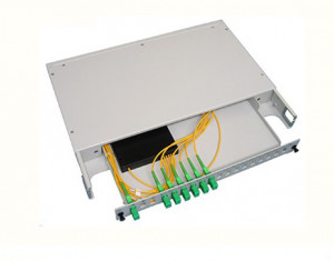 19 Inch Rack Mounted Splitter Box With SC APC PLC Fiber Splitter