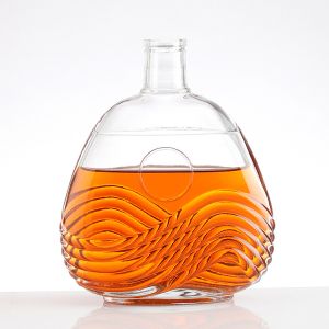 Glass Beverages Tequila Rum Brandy Vodka Whiskey Gin Bottles made of Super Flint