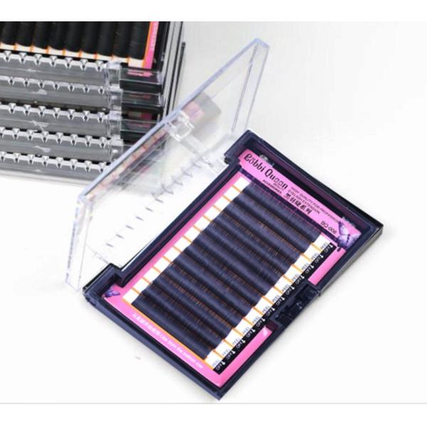 Buy cheap Multilength Flat Eyelash Extensions Ellipse Eyelash Extensions Natural Black from wholesalers