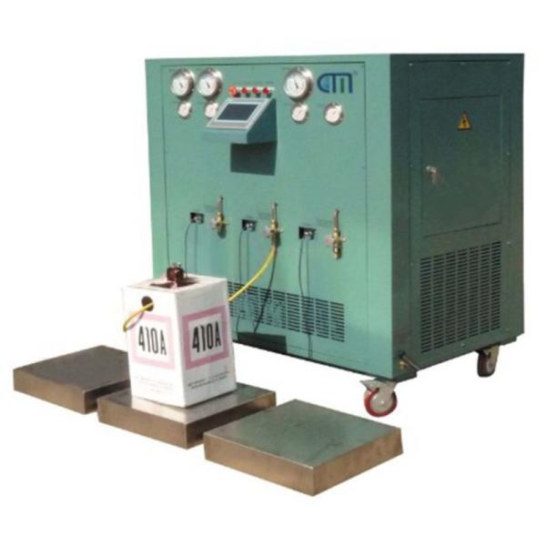 Quality R22 R134a freon recovery filling machine oil less refrigerant split charging R404a R410a recharge machine refilling syst for sale