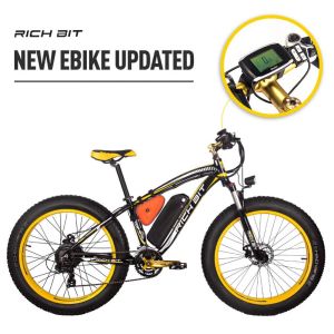 Buy cheap US EU STOCK Long Range Fat Tire Electric Bike 1000w 17Ah All Terrain Motorcycle Hardtail Rich Bit Rt-012 from wholesalers
