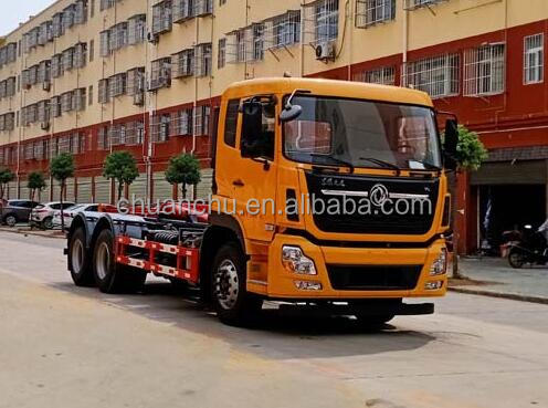 4x2 Howo Dongfeng Lifting Garbage Truck Roll-off Hook Lifting Garbage Truck Pure Electric Energy Type