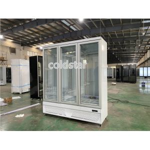 Buy cheap Transparent Glass Door Refrigerator Supermarket Upright Beverage Display Cooler from wholesalers