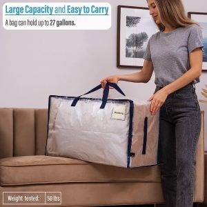 Buy cheap Heavy Duty Extra Large Moving Bags W/Backpack Straps - Strong Handles & Zippers, Storage Totes For Space Saving from wholesalers