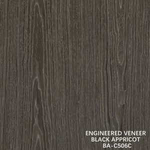 Buy cheap Top A Engineered Wood Veneer Washed Black Appricot Crown Grain Dark Color For Hotel Cabinet Decoration BA-C506C / 507C / 592C from wholesalers